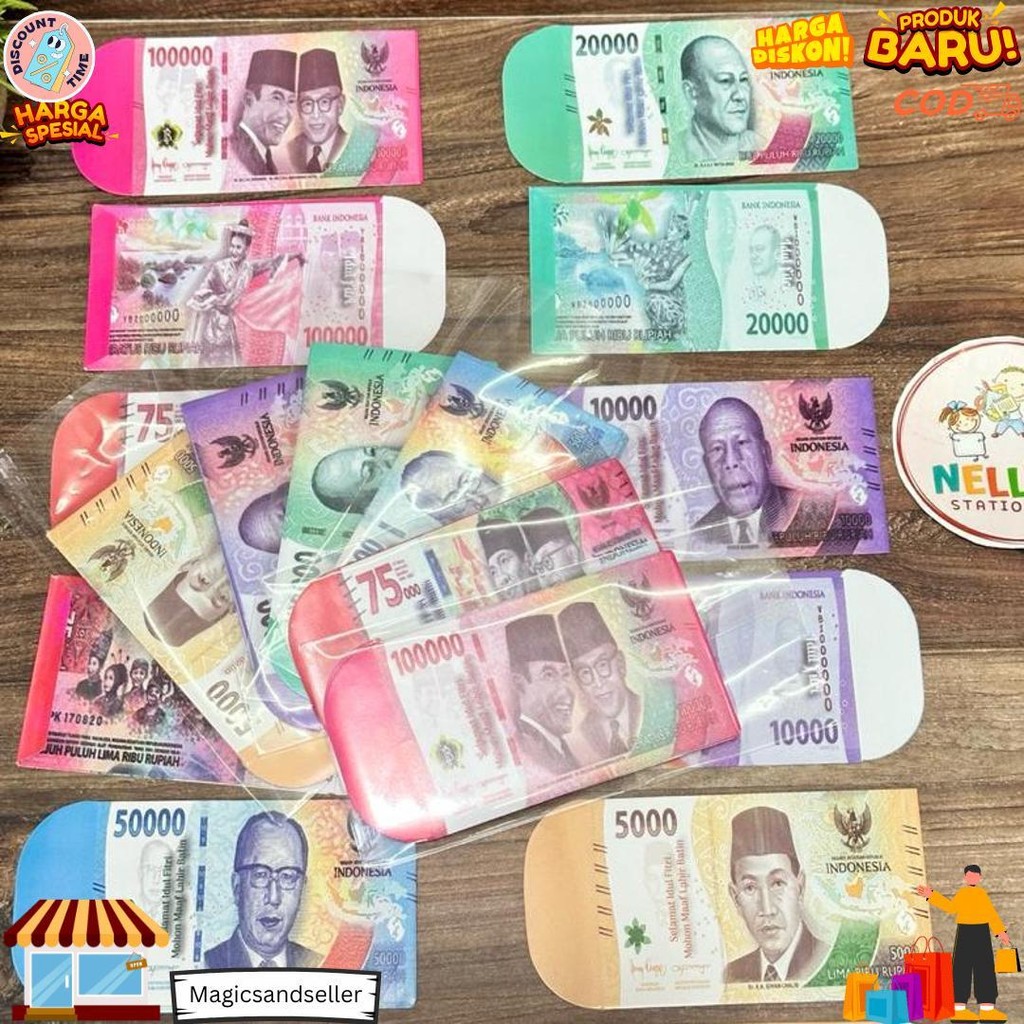 

Ampau Amplop Lebaran Uang Mainan Medium Isi 100 Lembar D Terlaris
