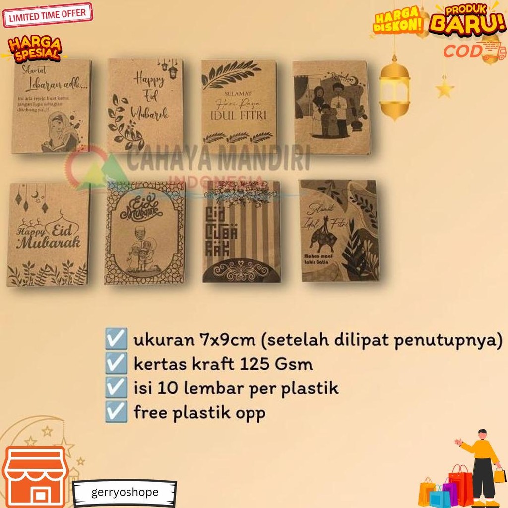 

Amplop Lebaran Kraft Medium Isi 10 Pcs D Gratis Ongkir