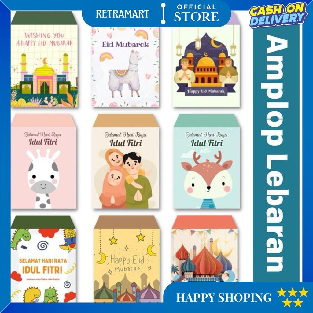 

Amplop Lebaran 100 Pcs Angpao Lebaran Karakter Anak D Termurah