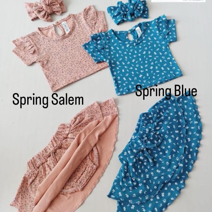 Little Koda - Tiffany Rokcel 3-18 Bulan Setelan Rok Celana + Headband (Sni) 1 Set {TerlarisBest