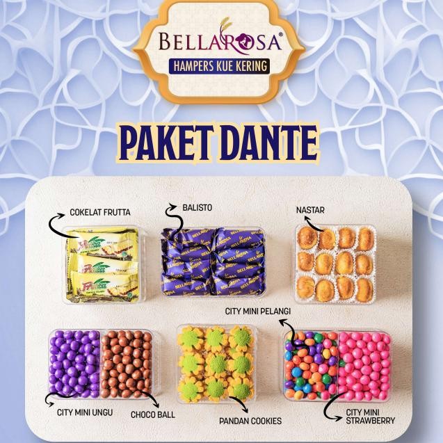 

Claiydream Bellarosa Paket Dante / Bella Rosa Hampers Lebaran / Paket Kue Kering Free Bubble Wrap Ready Stock