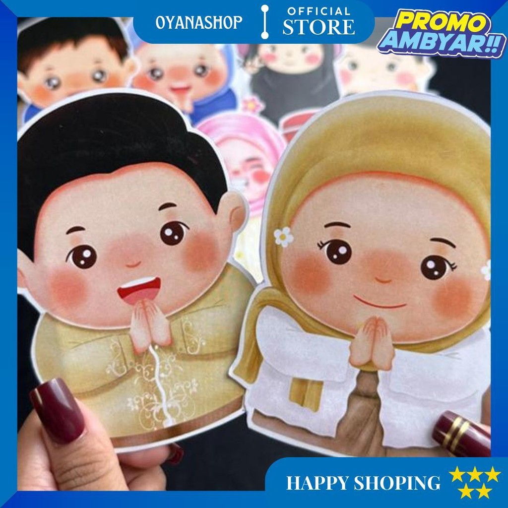 

Amplop Lebaran Idul Fitri Karakter 3D Lucu Gemoy 9 Pcs D Promo 3.3