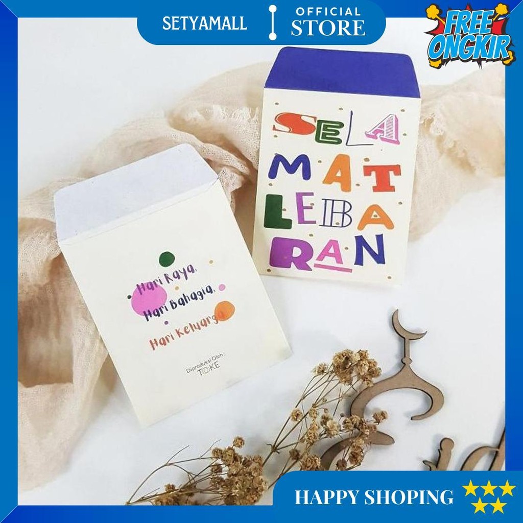 

(Isi 10-50Pcs) Amplop Lebaran/Amplop Thr Idul Fitri Kecil Uang Lipat D Terlaris