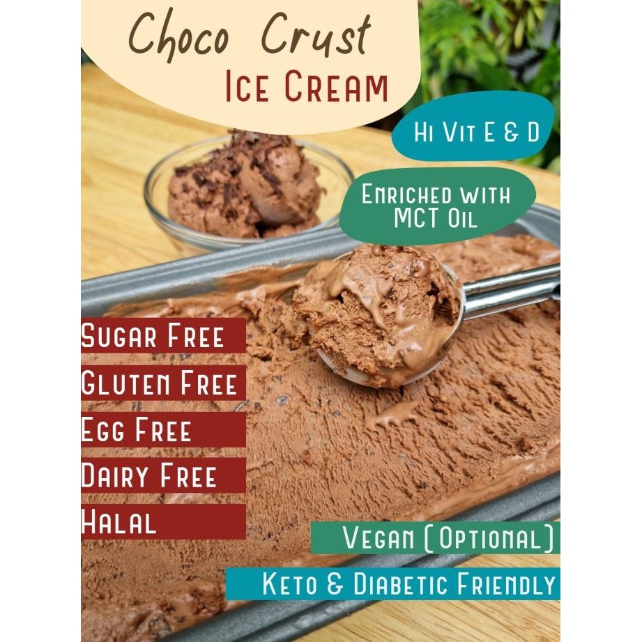 

Sale Worryfree Choco Crust Ice Cream - Sugar Free, Vegan, Keto, Dairy Free