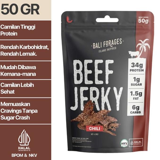 

Promo Chili Beef Jerky (Dendeng Amerika) Makanan Ringan