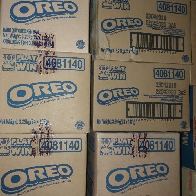 

Murah [Dus] Oreo Vanilla 137Gr X 24Pcs Biskuit Oreo Per Dus