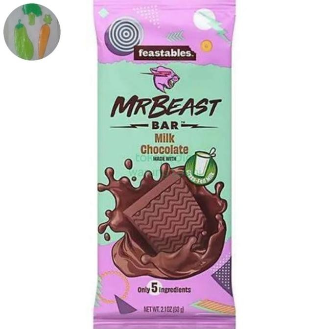 Murah Feastables Mrbeast Milk Chocolate Bar [2.1 Oz] Experience The Sweet