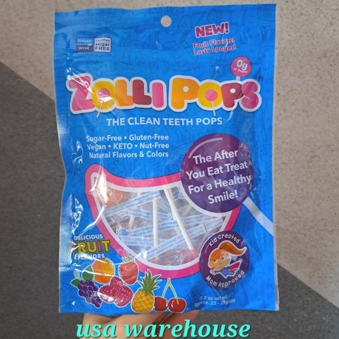

Sale Zollipops Zolli Pops Clean Teeth Pops Permen Lolipop Sigar Free Isi 25