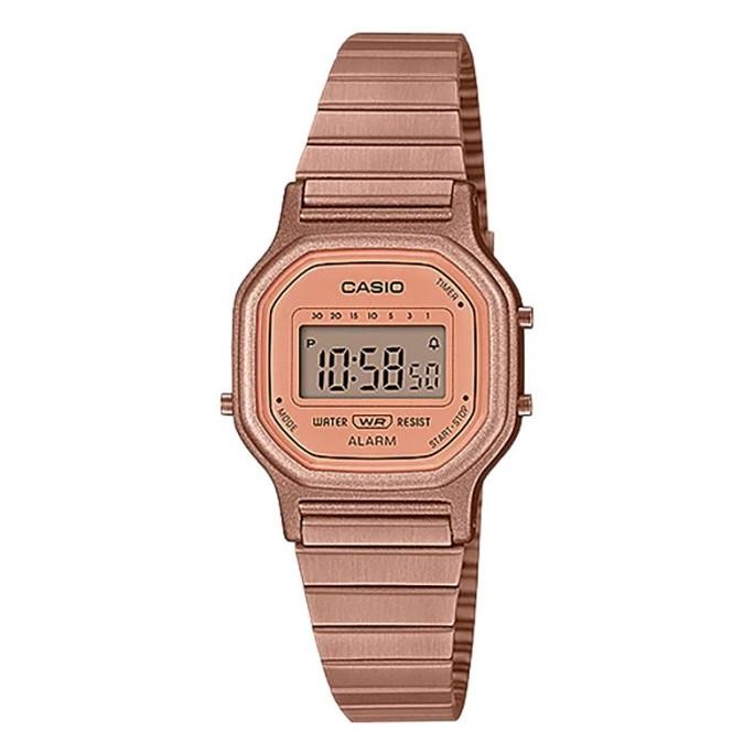 Promo Jam Tangan Wanita Casio General Vintage La-11Wr-5Adf Rose Gold Digita