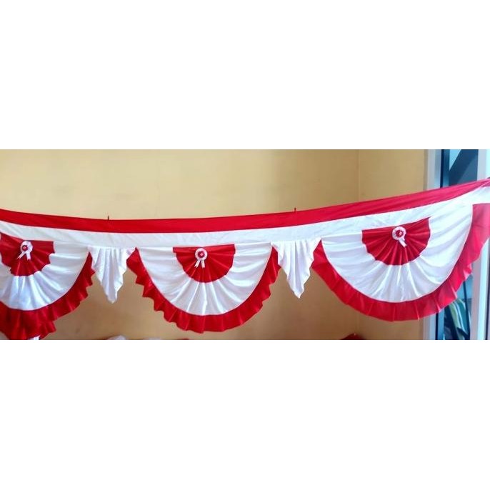 Terlaris, Bendera Merah Putih Rumbai 10 Gelombang 10 M