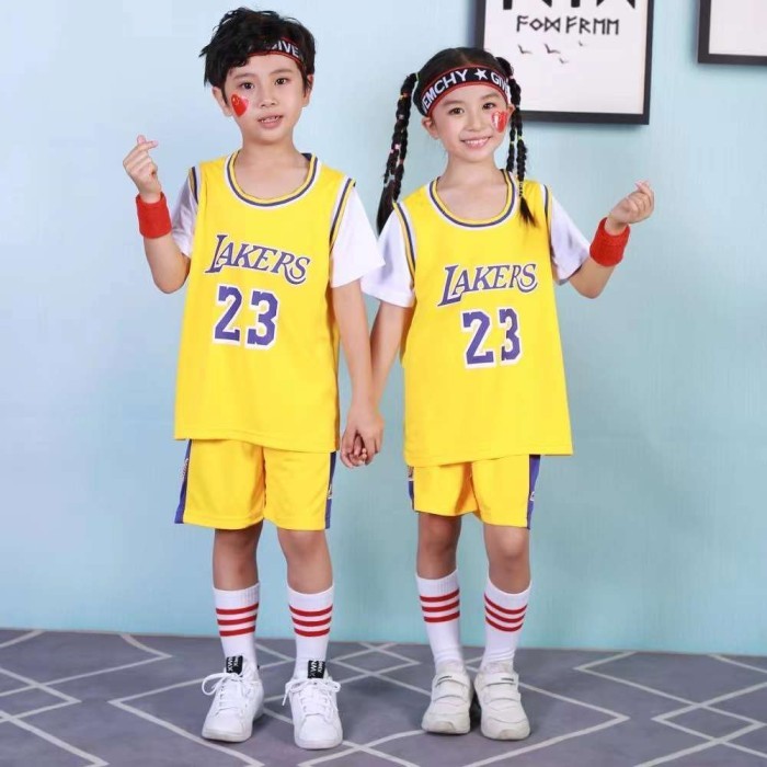 KIDS SPORT T-SHIRT IMPORT SETELAN BASKET ANAK BAJU SINGLET DRY FIT