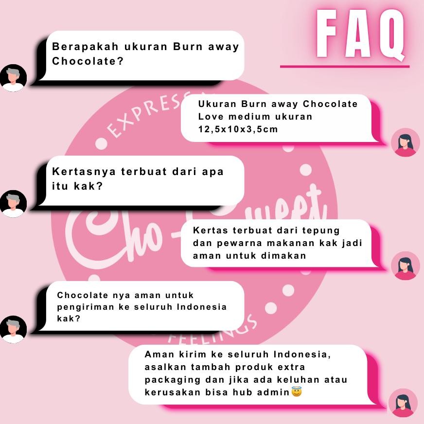 

COD CHO-CWEET BURN AWAY CHOCOLATE Coklat Valentine | Burn Away Cake | Flamming Cake | Coklat Viral ad-3