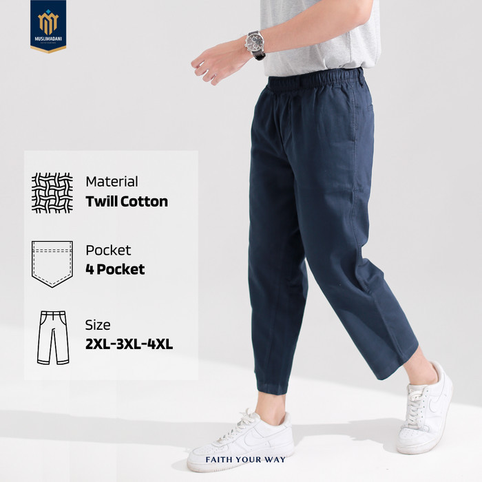 Promo Celana Sirwal Shafwan Big Size Muslimadani Sirwal Jumbo-Katun Twill Best Seller