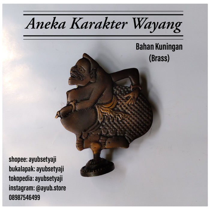 My Wayang Kuningan Aksesoris Sepeda Hiasan Meja Sepeda Wayang Kuningan