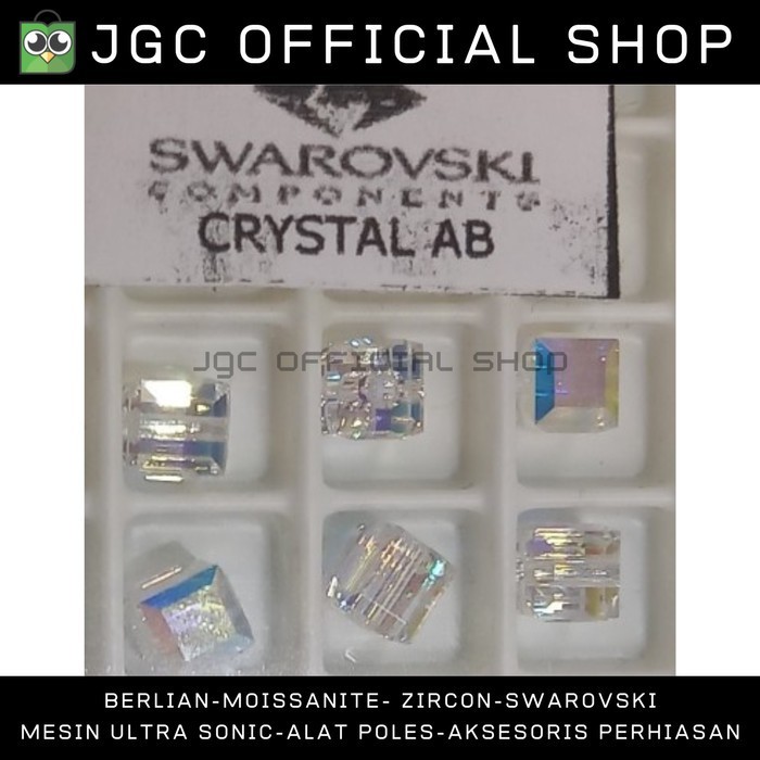 TERBARU kristal swarovski square 6mm per pack