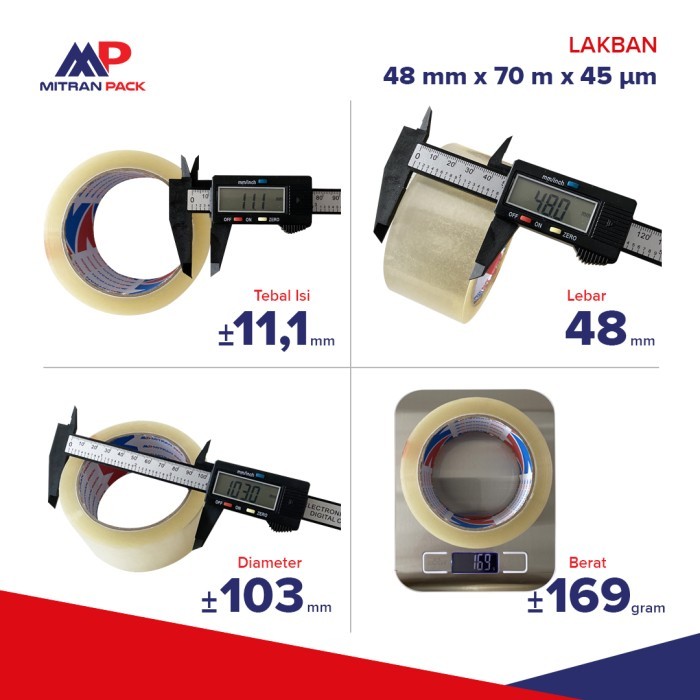 

(CG) LAKBAN BENING / COKLAT 70 METER X 48 MM MITRAN PACK MURAH