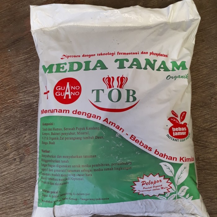PROMO TOB Media tanam organik, media tanah subur 1 karung