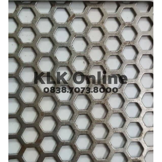 HOT SALE Plat Besi Ram Grill Speaker / Plat Lubang Perforated HexagonalCustom