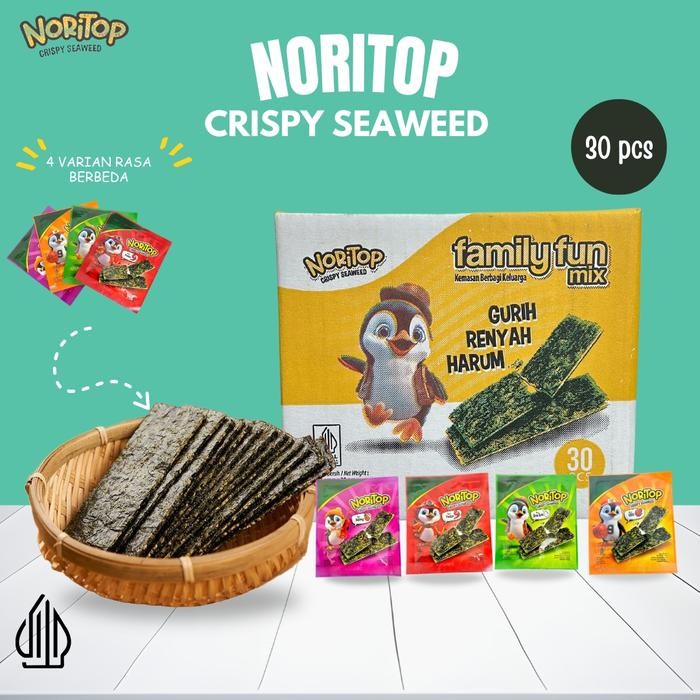 

Diskon Codnoritop Crispy Seaweed Rumput Laut Halal Nori Crispy Ada 4 Varian Rasa Mix Isi 30 Pcs