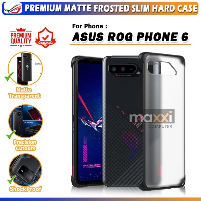 Asus ROG Phone 6 Slim Transparan Armor Hardcase Matte Hard Case Sarung