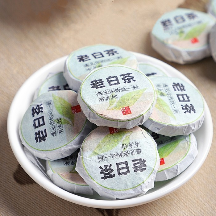 

Chinese White Tea Lao Shou Mei Bai Cha (Teh Putih) Tablet