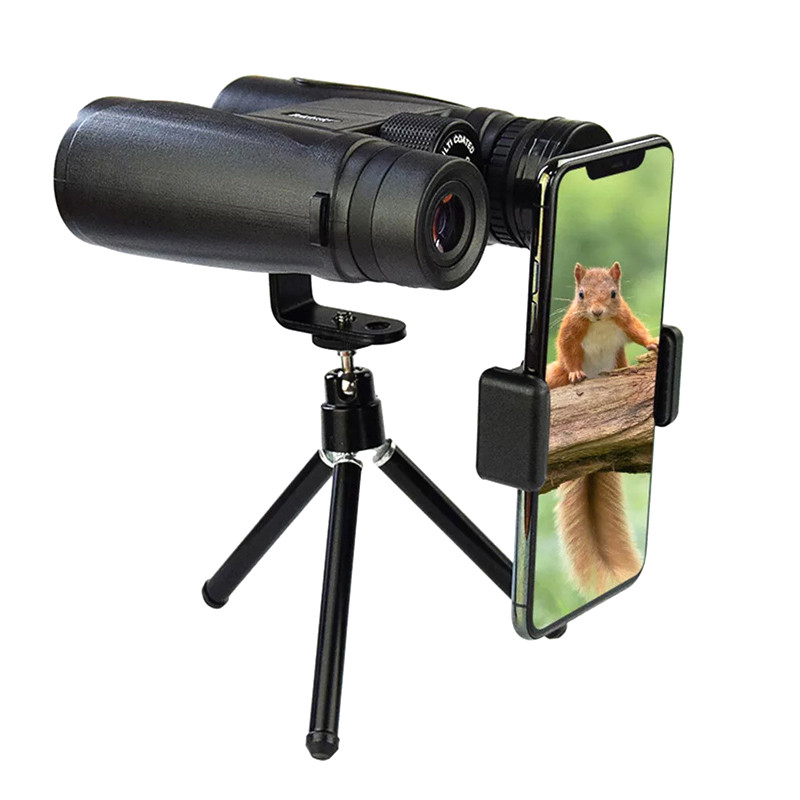 KYH 12x42 HD Binoculars Lightweight Compact BAK4 Binoculars With Upgraded Tripod + Case For Adults H