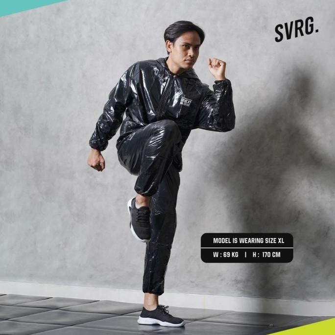 Svrg Sauna Suit | Setelan Jaket Olahraga Sport Unisex Pria Wanita Original Dan Terpercaya