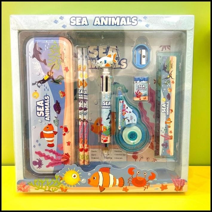 

Study Set Stationery Pensil Set Paket Alat Tulis Sekolah Kotak Pensil Anak 8In1 Kode 8021