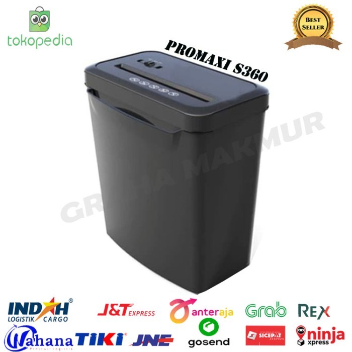 

TERBARU! PROMAXI S360 Plus Paper Shredder - Mesin Penghancur Kertas Cross Cut