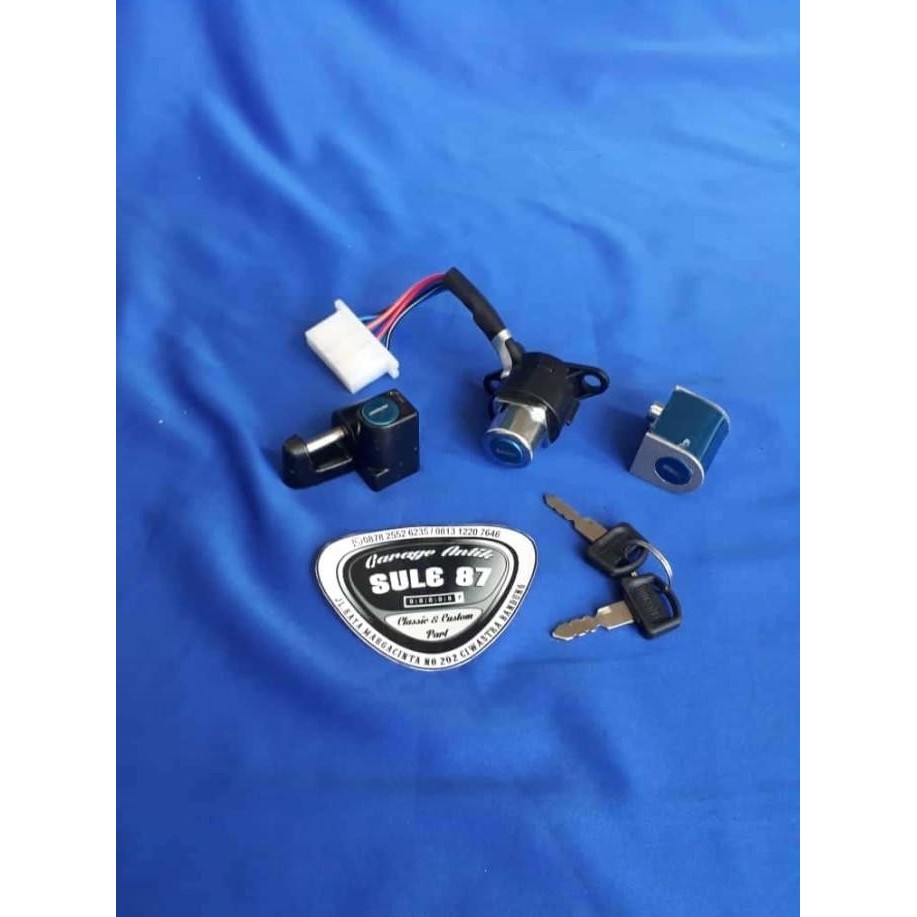 TERLENGKAP CLASO AKSESORIS KUNCI SET KEY SET, KUNCI KONTAK, KUNCI STANG, HELMET HOLDER HONDA C70