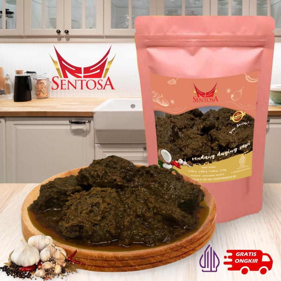 

Rendang Daging Api Entoa Lau Maanan N Iap Aji Halal Gram