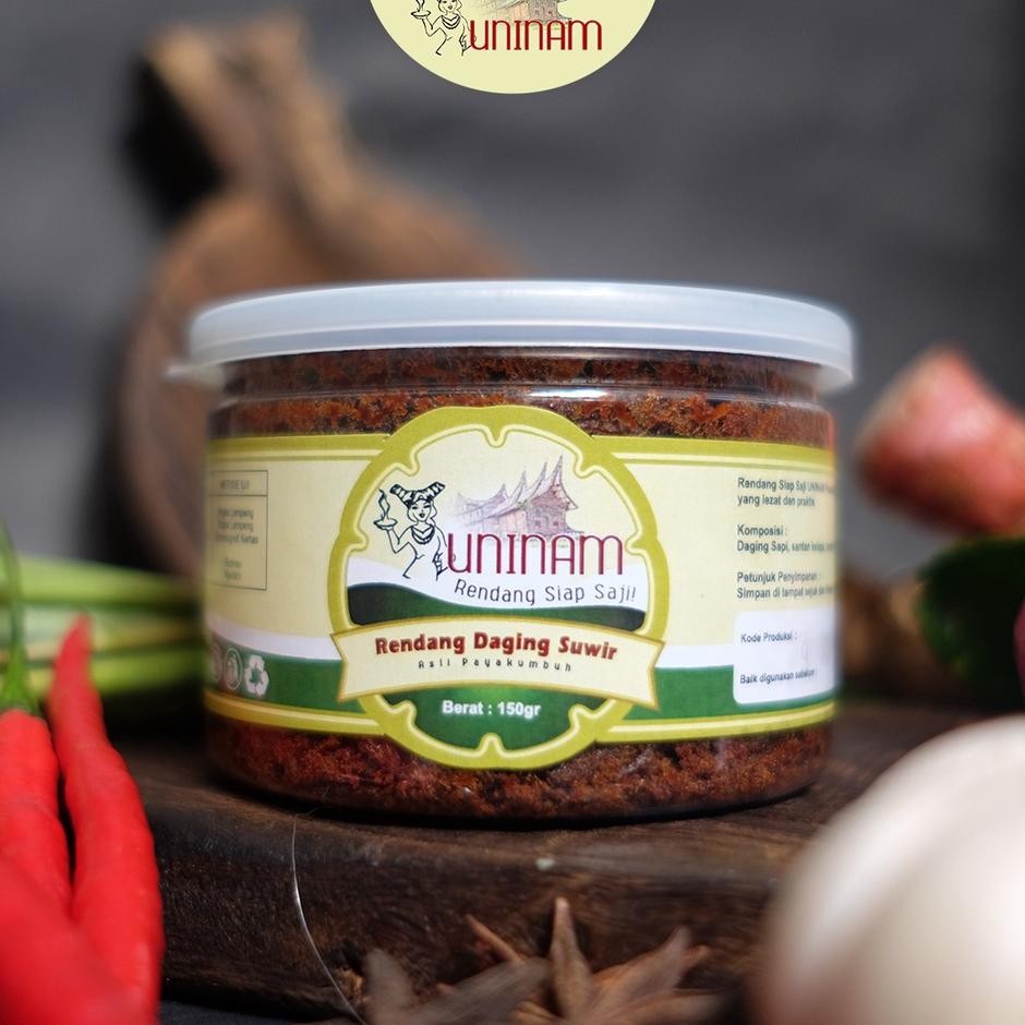 

Uninam Rendang Daging Uwir 150Gr Rendang Api Maanan Emaan Rendang Maanan Cepat Aji Rendang