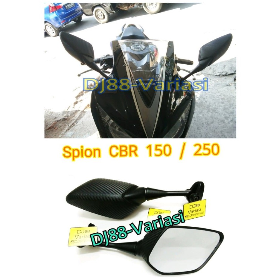 Spion Cbr 150 Carbon Lipat Semua Tipe Cbr 150 Motif R25