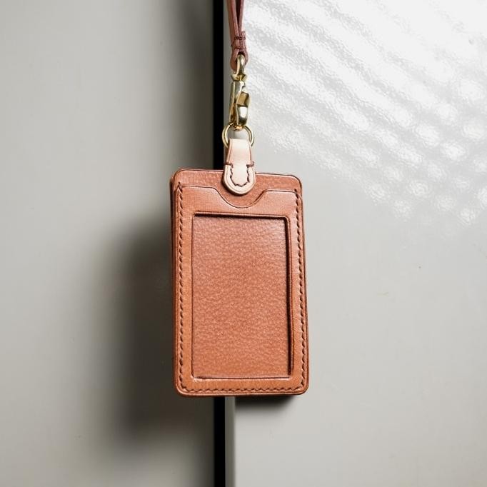 

Verne's ID Card Holder - Tempat Kartu ID Kulit - Veg-tanned Buffalo