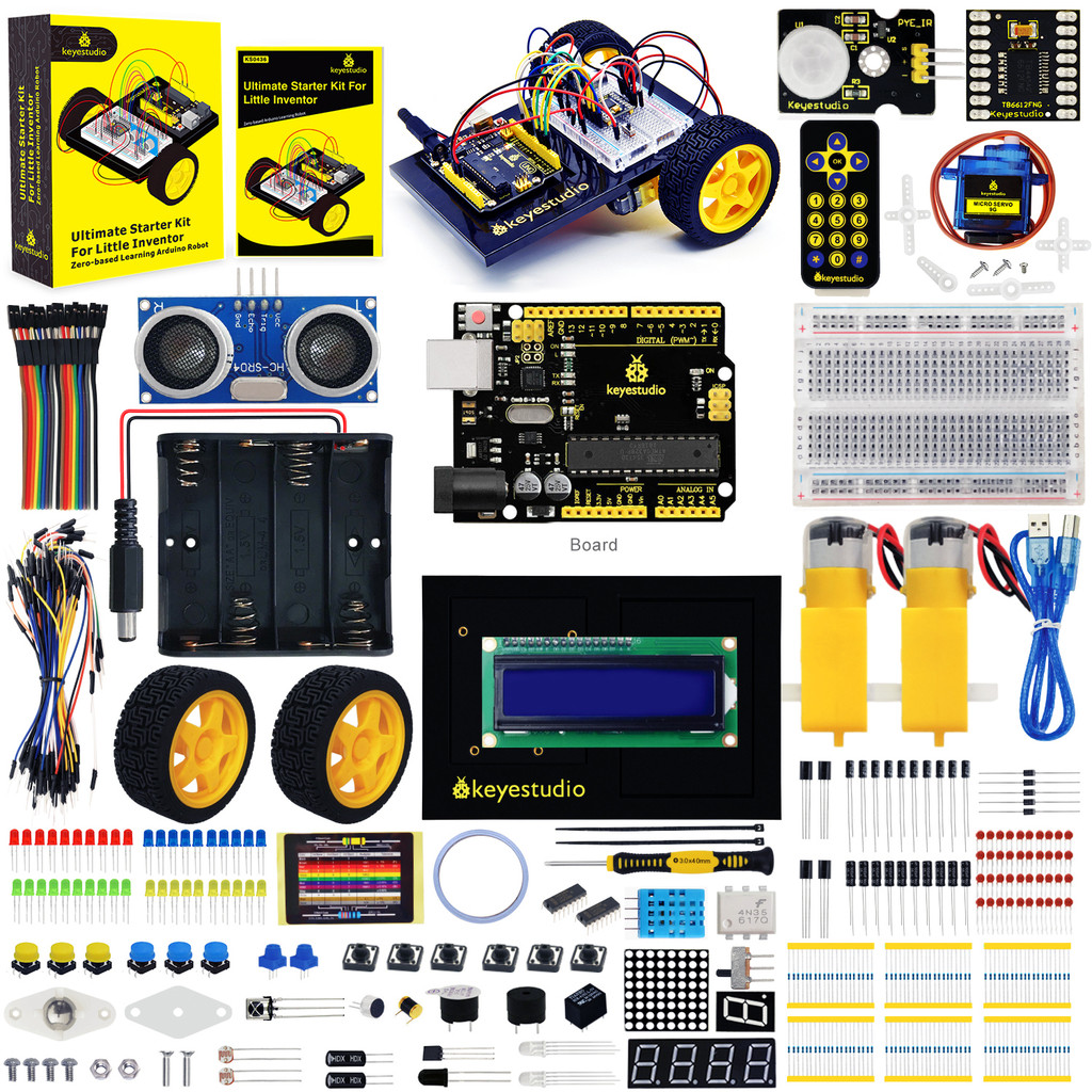 MUSK Ultimate Robot Car Starter Kit  For Arduino Little Inventor (Zero-based Learning Arduino  Robot