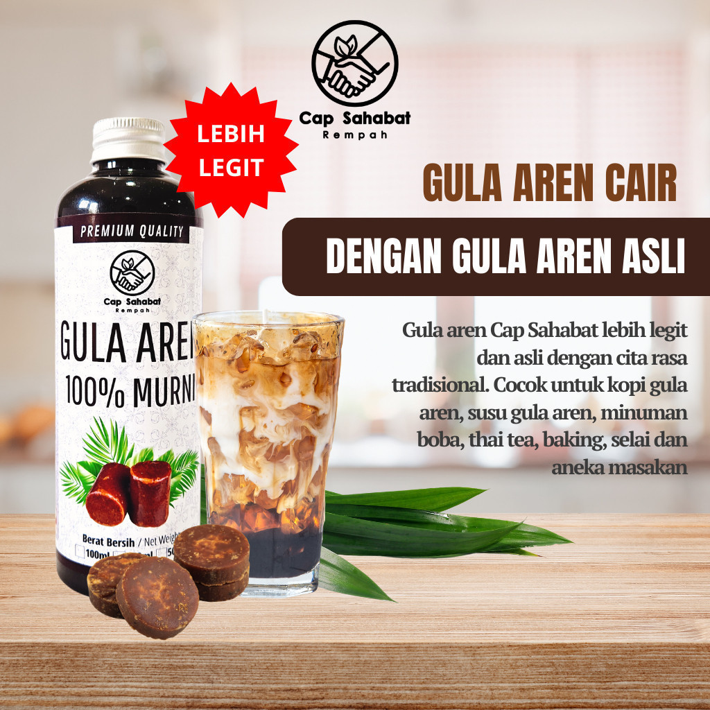 

350gr Gula Aren Cair Murni / 250ml Gula Aren Cair Murni / Pure Liquid Palm Sugar / Aren Kopi / Coffee Shop / 100% PREMIUM QUALITY