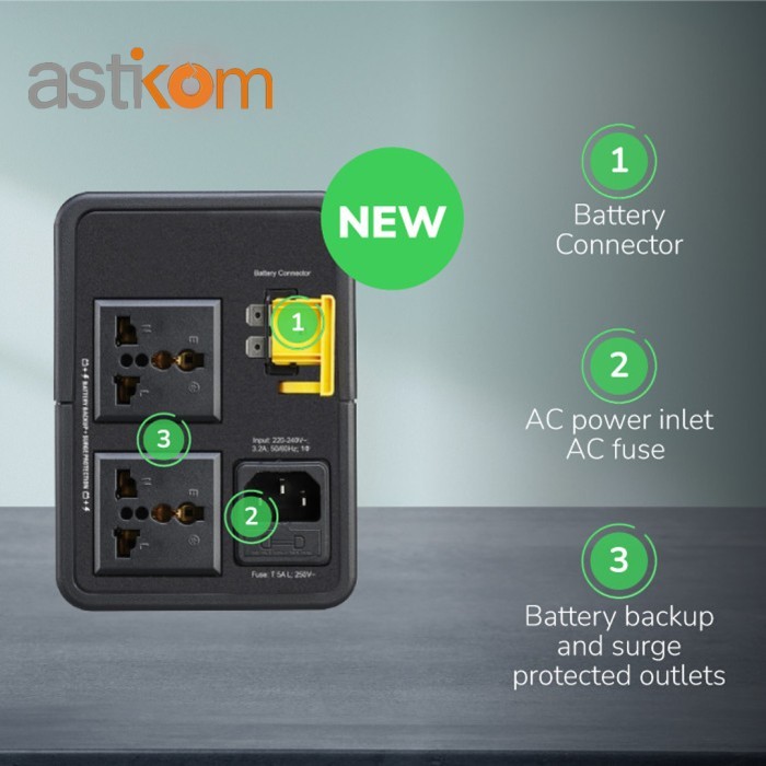 Ups Apc Easy Ups Bvx 700Va 360W Avr Usb Charging Socket