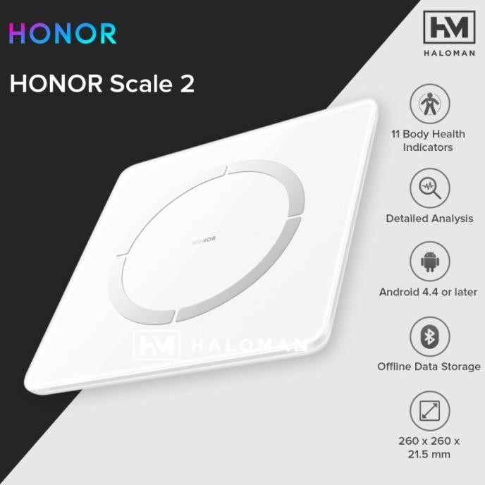HT-SMART SCALE 2 HONOR HUAWEI - TIMBANGAN BADAN PINTAR BLUETOOTH Stok Terbatas