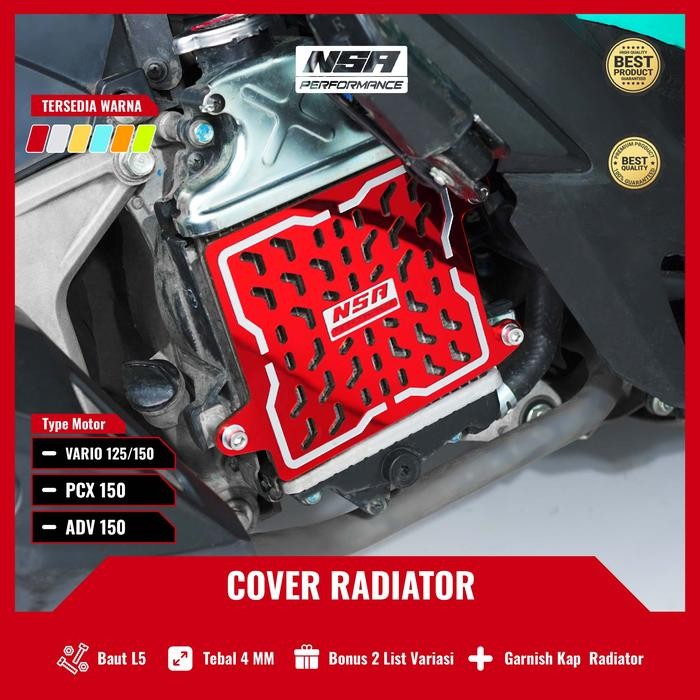 NSA COVER RADIATOR HONDA 125/150 TWO TONE TUTUP RADIATOR VARIO PCX ADV 125/150 AKSESORIS NSA
