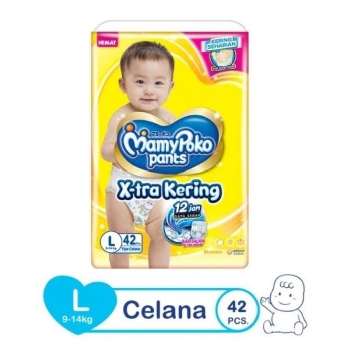 Mamypoko Pants Standart Xtra Kering S58 M48 L42 XL38 XXL34 Termurah
