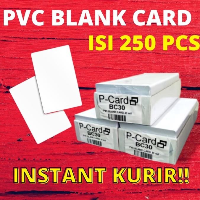 

BEBAS ONGKIR - PVC KARTU ID CARD POLOS PCARD BC30 BAHAN KARTU ID CARD DATACARD FARGO