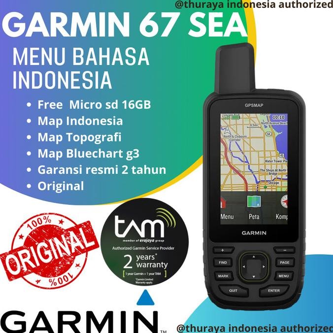 

GARMIN 67 SEA GPS MAP ORIGINAL GARANSI RESMI STOK TERBATAS