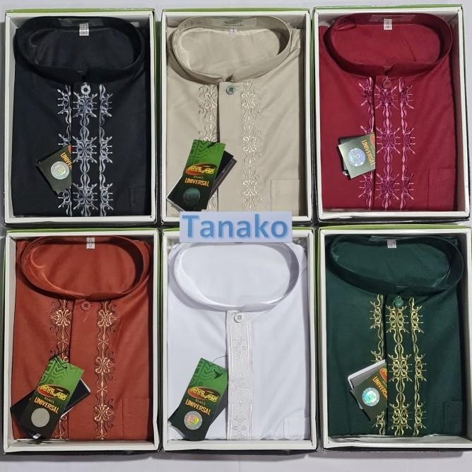 Baju Koko Atlas Lengan Panjang