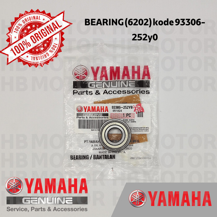 93306-252Y0 BEARING RODA SCORPIO RX KING (6202) YAMAHA