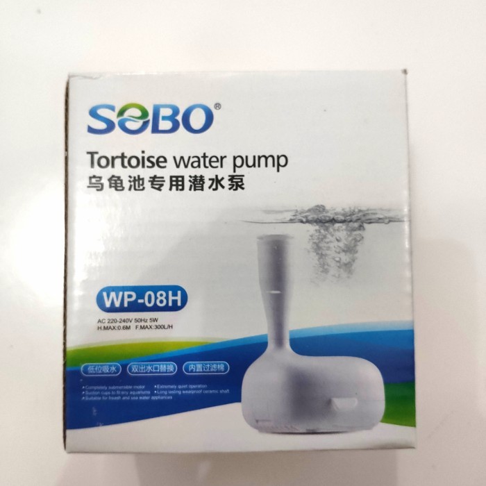 Sobo Wp 08 H Tortoise Pompa Celup Kura Kura Sirkulasi Air Mancur Mini