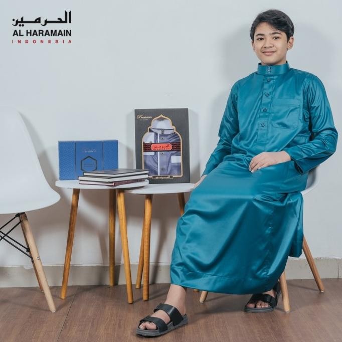 Al Haramain Jubah / Gamis Pria Viet Remaja & Anak | Maroon | Merah |