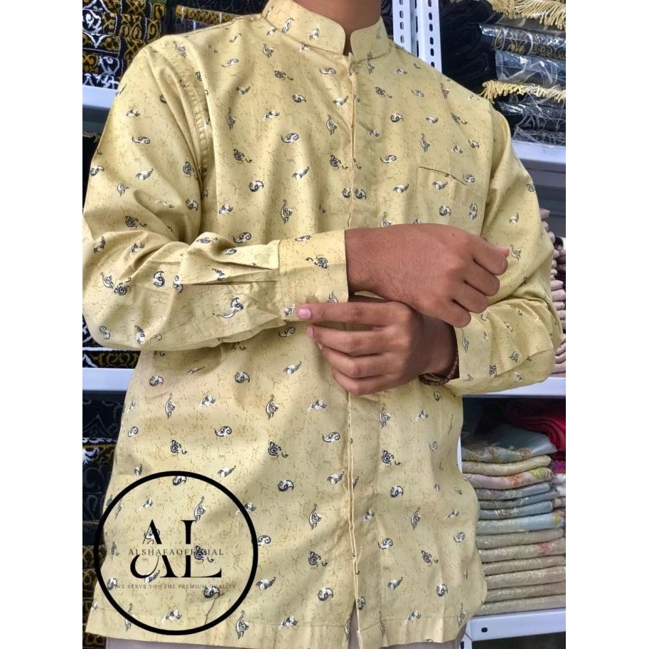 Baju Koko Dl/Baju Koko Dewasa Lengan Panjang Bahan Katun Korea