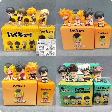 Figure Anime Haikyuu Volley set 4 pcs Hinata Oikawa Kotaru Bokuto Box