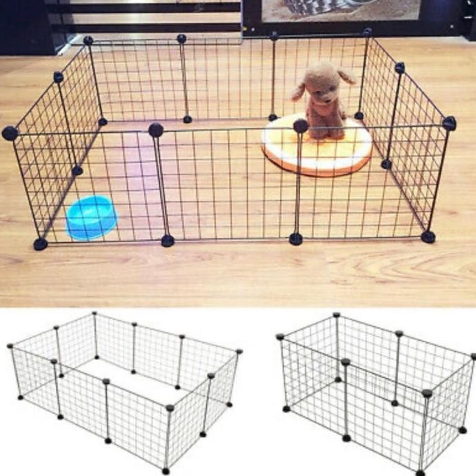 Kandang Pagar Simple Untuk Anjing Kecil, Kucing Kecil, Kelinci Original Dan Terpercaya