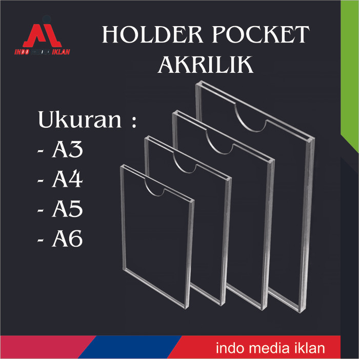 

HOT SALE! Akrilik pocket frame / akrilik tempat brosur